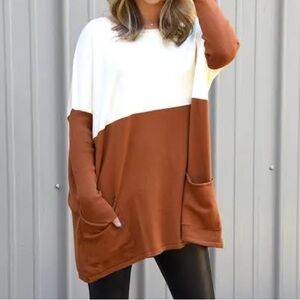 Oversized Jasmine Sweater Tunic w Pockets